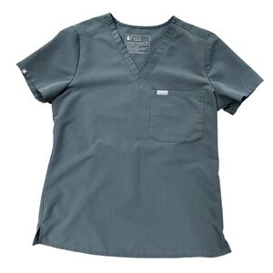 Figs Gray One Pocket Scrub Top Size XS